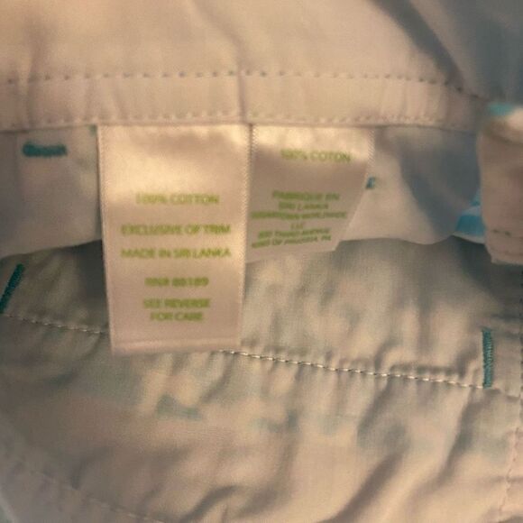 Lilly Pulitzer The Callahan Shorts in Shorely Blue Sea Cups Sz 2 Blue Seashells - Picture 5 of 6